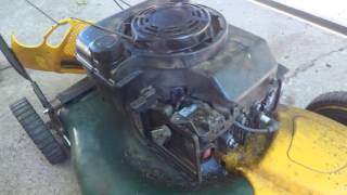 Lawn Mower RPM Adjustment  Briggs and Stratton engine [upl. by Matthews440]