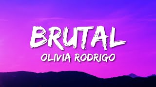 Olivia Rodrigo  brutal Lyrics  Alzate Letra [upl. by Notsuoh]