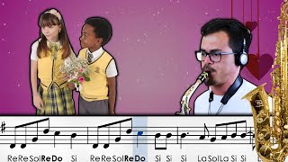 Sax alto  Assim sem você Claudinho e Buchecha partitura com notas [upl. by Nylesaj]