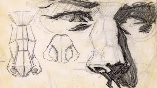 How to draw a nose in easiest way [upl. by Aicel]