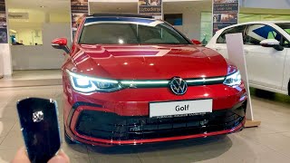 New VOLKSWAGEN Golf 8 RLine 2021  CRAZY LED PLUS lights amp ambient lights [upl. by Annissa]