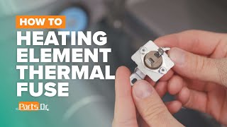 How to test amp replace the heating element thermal fuse part  DC9600887C on a Samsung dryer [upl. by Nnyla]