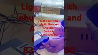 Light Bar with inbuilt Siren and Amplifier ambulance police automobile roadsafety emergency [upl. by Rasia]