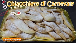 CHIACCHIERE  FRAPPE  BUGIE DI CARNEVALE AL FORNO buone come fritte Ricetta facile e veloce [upl. by Skrap]