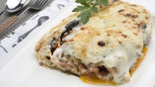 Carne picada con bechamel gratinada  Karlos Arguiñano [upl. by Ydnim943]