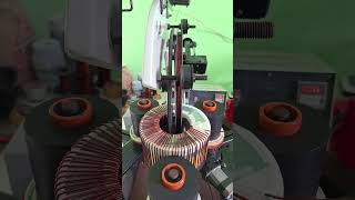 proses trafo toroid 3kw  machine winding toroidal [upl. by Adiazteb]