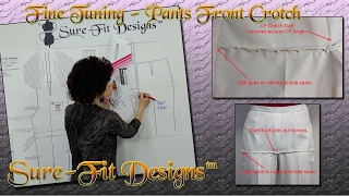 How to Remove Horizontal Front Folds in Pants Crotch  SureFit Designs [upl. by Yarg]