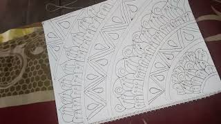 Beautiful Nakshi Kantha Design How to draw a Nokshi Katha Design ।। সুন্দর নকশী কাথার ডিজাইন। [upl. by Neumeyer]