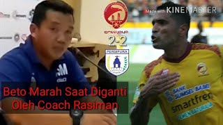 Kronologi Beto Ngamuk saat Diganti amp Sriwijaya 2 2 Persipura [upl. by Yeldarb]