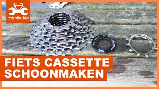 Cassette fiets schoonmaken [upl. by Hyo943]