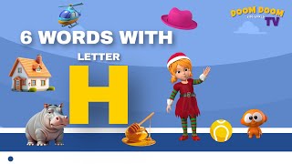 Letter H Words for kids  Words starting with H  letter H words  H for Words  Alphabet H  Hat [upl. by Richara]