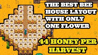 Stardew Valley Honey  Best Honey Layout For A Single Flower [upl. by Encrata526]