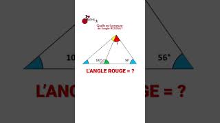 Calcul d’un angle Abonnetoi pour plus de vidéos maths mathscollege shorts [upl. by Annauqahs]