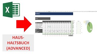 Haushaltsbuch  fortgeschrittene Variante I Excel Vorlage I Excelpedia [upl. by Ettelra]