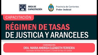 RÉGIMEN DE TASAS DE JUSTICIA Y ARANCELES  100322 [upl. by Indyc]