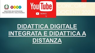 DIDATTICA DIGITALE INTEGRATA E DIDATTICA A DISTANZA [upl. by Hnahc]