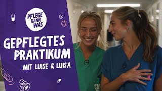 Das gepflegte Praktikum  Folge 1 Luisa amp Luise in der septischen Chirurgie PflegeKannWas [upl. by Erund]