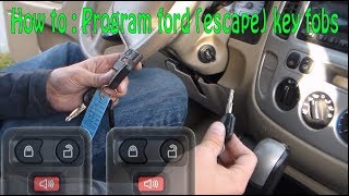 Ford Remote Key Fob Programming Instructions  How to [upl. by Small]