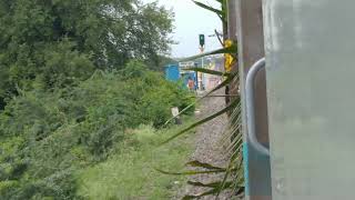 16536 Pandharpur Mysuru Express Over Bhima River [upl. by Aikemet]