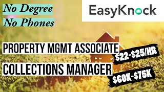 Work From Home with EasyKnock  No Degree  No Phones  Entry Level  APPLY TODAY  Remote Jobs [upl. by Dunson]