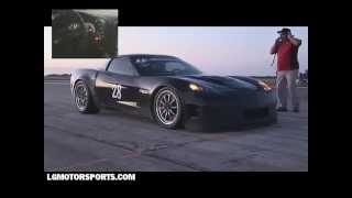 LG Motorsports  Texas Mile 2008  TT Z06 210mph [upl. by Blinny]