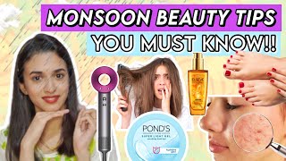 Monsoon Beauty tips YOU MUST KNOW monsoon2024 monsoonbeauty [upl. by Brandtr354]