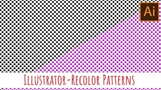 Illustrator  Recolor patterns quickly and easily [upl. by Mehetabel]