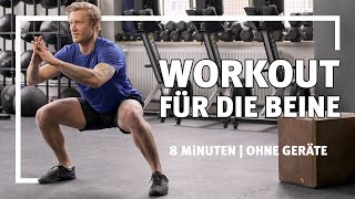 BeinWorkout für zuhause ohne Geräte  8 Minuten Training zum Mitmachen  SportThieme [upl. by Lindeberg]