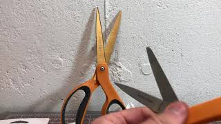 Fiskars Scissors The Original vs Premier Softgrip Titanium Review [upl. by Adirahs]