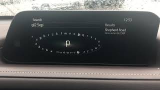 New Mazda 3 amp CX30 entering a Satnav destination [upl. by Yelnik]