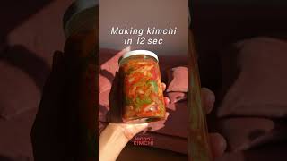 Making kimchi in 12sec  Jennas KIMCHI [upl. by Curr630]