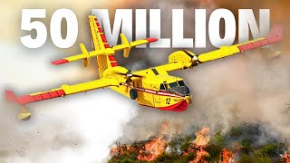 The Incredible Canadair CL515 Water Bomber Firefighter Airplane [upl. by Salter]