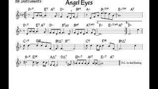 Angel eyes  Play along  Bb version [upl. by Nica705]