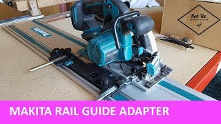 Makita circular saw adapter for rail guides  circ saw becomes track saw [upl. by Newnorb472]