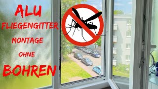 Alu Fliegengitter  Insektenschutz montieren [upl. by Horwath]