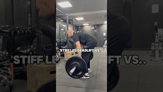 Stiff Leg Deadlift VS Romanian Deadlift fitness gym deadlift powerlifting [upl. by Moskow]