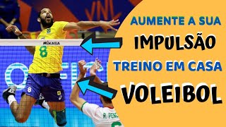 TREINO DE IMPULSÃO EM CASA  VOLEIBOL [upl. by Letitia601]