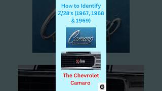 How To Identify Z28s 1967 1968 amp 1969  The Chevrolet Camaro camaro camaroz28 camaross [upl. by Shoshanna]