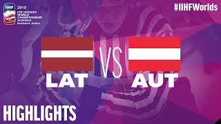 Latvia vs Austria  Highlights  2019 IIHF Ice Hockey World Championship [upl. by Nagaer]