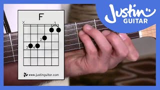 3 Ways of Playing F Chord  Guitar Lesson  Guitar for Beginners Stage 6 BC161 [upl. by Anilrats655]