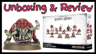 Gloomspite Gitz Squig Herd  Unboxing and Review [upl. by Lasley]