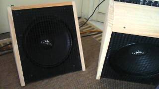 Home made foldback amps Stereo Behringer GM108 with 12 inch Eminence [upl. by Wilmette]