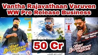 Vantha Rajavathaan Varuven Movie Worldwide Pre Release Business [upl. by Nyved]