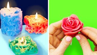 17 CHEAP WAYS TO MAKE YOUR OWN CANDLES [upl. by Stochmal]