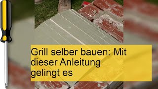 Grill selber bauen Einfache Anleitung [upl. by Ayhtak]