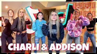 Charli D’Amelio and Addison Rae TikTok Dance Compilation [upl. by Ambros]