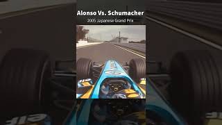 Alonso Vs Schumacher  2005 Japan GP [upl. by Jaclyn603]