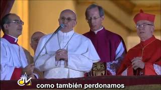 Fumata Blanca  Anuncio Habemus Papam Franciscum  Primer discurso y bendición del Papa Francisco [upl. by Joycelin]