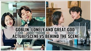 Goblin  The Lonely And Great God Actual Scene Vs Behind The Scene [upl. by Adlin533]