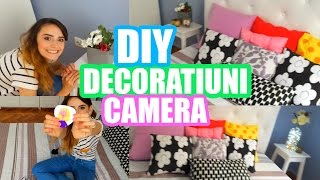 DIY Decoratiuni Pentru Camera Fac Noptiere Lampa si Covor 💖 [upl. by Sivlek]